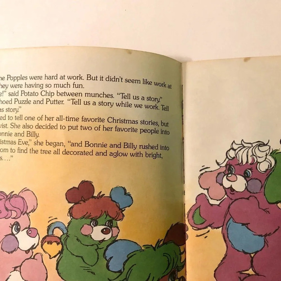 Vintage 1986 The Popples Nutcracker Christmas Read Along Book Only No Record - Picture 9 of 15
